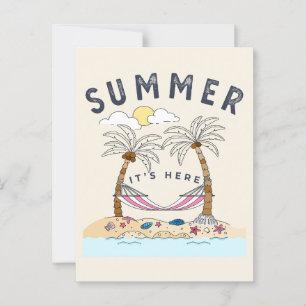 CARTE POSTALE L'ÉTÉ C'EST LÀ