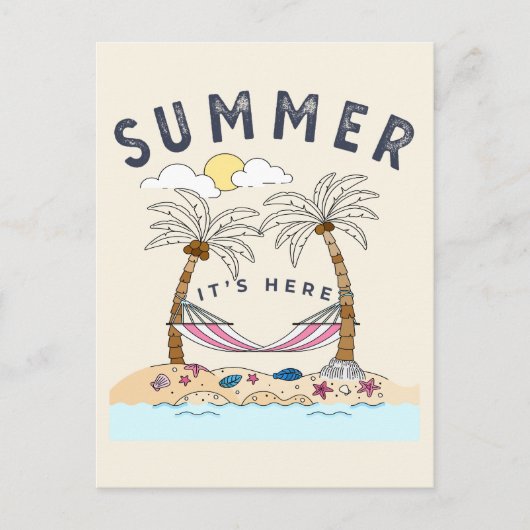 CARTE POSTALE L'ÉTÉ C'EST LÀ (Devant)