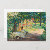 Carte Postale L'été dans le jardin | Edward Cucuel (Devant / Derrière)