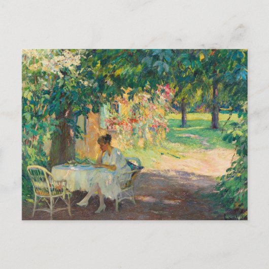 Carte Postale L'été dans le jardin | Edward Cucuel (Devant)