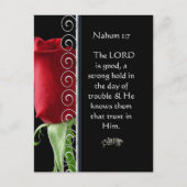 Carte Postale L'Eternel est une bonne tenue en cas de troubles (Devant)