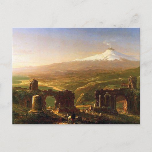 Carte Postale L'Etna de Taormina, Ruines du Volcan (Devant)