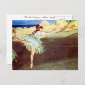 Carte Postale L'étoile : Danse sur Point by Degas (Devant / Derrière)