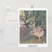 Carte Postale L'Étoile Du Ballet Par Edgar Degas (Devant / Derrière)