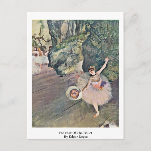 Carte Postale L'Étoile Du Ballet Par Edgar Degas (Devant)