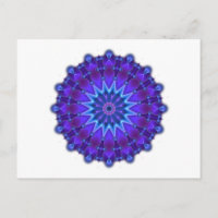 L'étoile Mandala en bleu