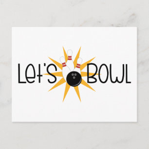 Carte Postale Lets Bowl