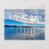 Carte Postale Let's get read to travel Typography Postcard (Devant)