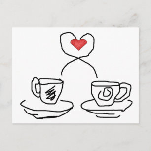 Carte Postale Let's have a cup of..