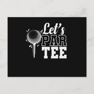 Carte Postale Let's Par Tee Golf Sport de Golf Battement de golf