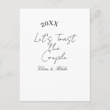 Let's toast the couple engagement wedding party ye