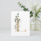 Carte Postale Letter L monogram (Debout devant)