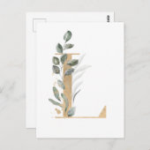 Carte Postale Letter L monogram (Devant / Derrière)