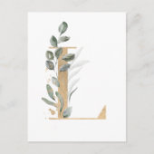 Carte Postale Letter L monogram (Devant)