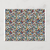 Carte Postale Letter R Stereogram Magic Eye - No Envelope (Devant)