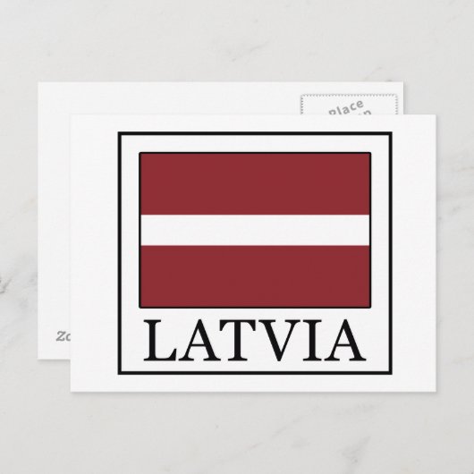 Carte Postale Lettonie (Devant / Derrière)