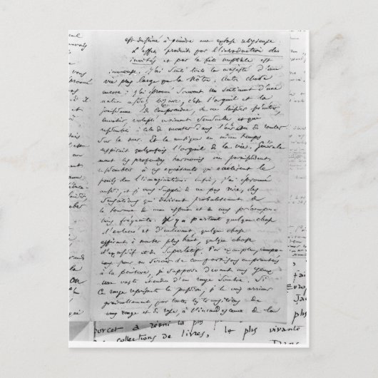 Carte Postale Lettre à Richard Wagner 17 février 1860 (Devant)