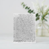 Carte Postale Lettre à Richard Wagner 17 février 1860 (Debout devant)