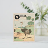 Carte Postale LETTRE ALLETTE D'Ostrich (Debout devant)