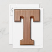 Carte Postale Lettre au chocolat t (Devant / Derrière)