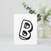 Carte Postale Lettre B (Debout devant)