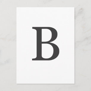 Carte Postale "lettre B"