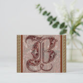 Carte Postale Lettre B (Debout devant)