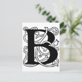 Carte Postale Lettre B (Debout devant)