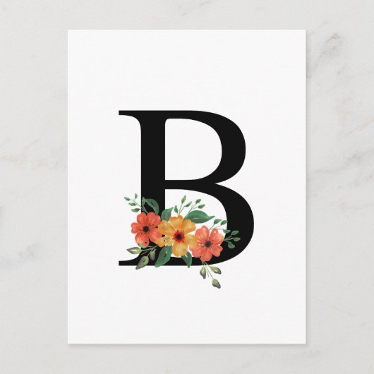 Carte Postale Lettre B (Devant)