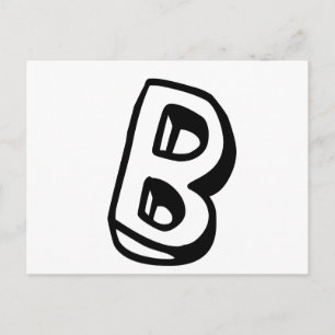 Carte Postale Lettre B