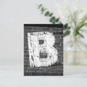 Carte postale Lettre B (Debout devant)