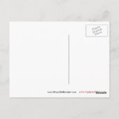 Carte Postale Lettre bloc "A" Woodblock Initial (Dos)