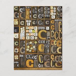 Carte Postale Lettre C