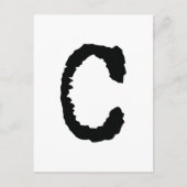 Carte Postale Lettre C (Devant)