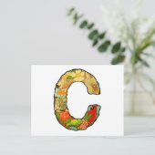 Carte Postale Lettre C (Debout devant)