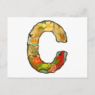 Carte Postale Lettre C