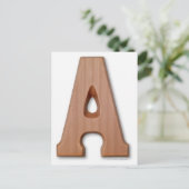 Carte Postale Lettre chocolat a (Debout devant)