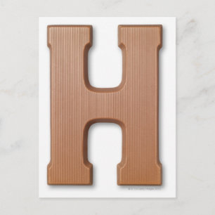 Carte Postale Lettre chocolat h