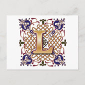 CARTE POSTALE LETTRE CLÉ DE CONCEPTION L (Devant)