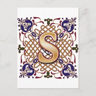 CARTE POSTALE LETTRE CLÉ S