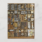 Carte Postale Lettre D (Devant)