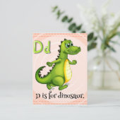 Carte Postale Lettre D (Debout devant)