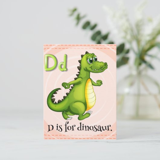 Carte Postale Lettre D (Debout devant)