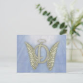Carte Postale Lettre D Angel Monogramme (Debout devant)