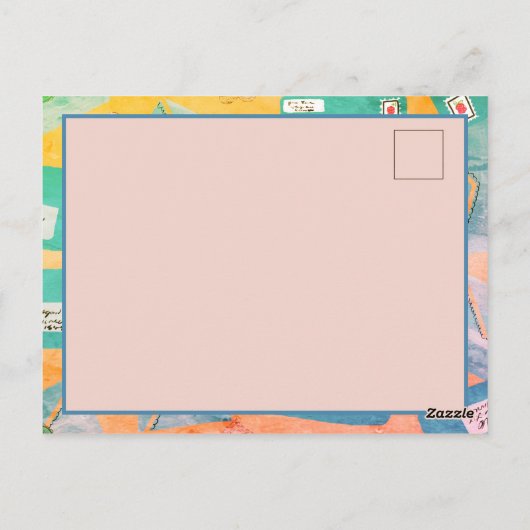 Carte Postale Lettre d'amour (Dos)