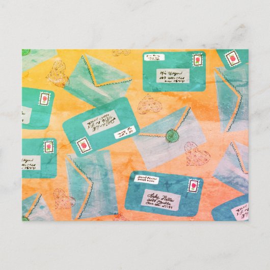 Carte Postale Lettre d'amour (Devant)