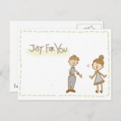 Carte Postale lettre d'amour (Devant / Derrière)