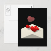 Carte Postale Lettre d'amour (Devant / Derrière)