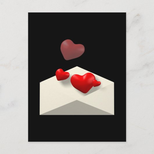 Carte Postale Lettre d'amour (Devant)