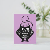 Carte Postale Lettre d'amour de mon chat : vous pouvez acheter m (Debout devant)